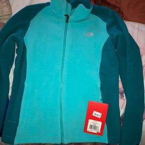 Blue north face jacket